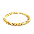 7.8mm 14k Yellow Gold Miami Cuban Semi Solid Bracelet by Avera Group