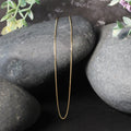 18k Yellow Gold Round Cable Link Chain (0.97 mm) by Avera Group