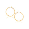 10k Yellow Gold Polished Hoop Earrings (2x40 mm)