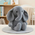 12" Elephant Plush Toy | Ultra-Soft Sensory Stuffed Animal | Nursery Keepsake by ozznekshoes