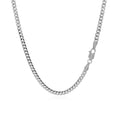 14K White Gold Gourmette Chain (2.80 mm) by Avera Group