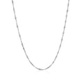 10k White Gold Singapore Chain(1.50 mm) by Avera Group