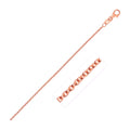 14k Rose Gold Round Cable Link Chain (1.25 mm) by Avera Group