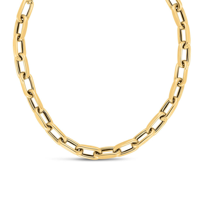14k Yellow Gold French Cable Link Necklace (9mm) by Avera Group