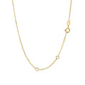 14k Yellow Gold 17 inch Necklace with Round Onyx by Avera Group