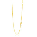 14k Yellow Gold Adjustable Box Chain (0.80 mm) by Avera Group