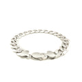Rhodium Plated Sterling Silver Curb Style Bracelet (11.60 mm) by Avera Group