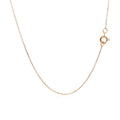 14k Rose Gold Diamond Cut Cable Link Chain (0.68 mm) by Avera Group