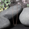 14k Rose Gold Diamond Cut Cable Link Chain (0.68 mm) by Avera Group