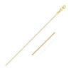 14k Yellow Gold Oval Cable Link Chain (0.85 mm)