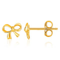 14k Yellow Gold Bow Style Post Earrings by Bids.com