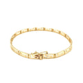 14k Yellow Gold Greek Fret Design Fancy Bracelet by Avera Group