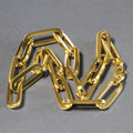 14k Yellow Gold Extra Wide Paperclip Chain Necklace by Avera Group