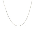 14k White Gold Classic Box Chain (0.45 mm) by Avera Group