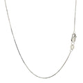 14k White Gold Classic Box Chain (0.45 mm) by Avera Group