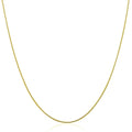 14k Yellow Gold Thin Motif Round Omega Necklace by Bids.com