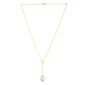 14k Yellow Gold Tesoro Pearl Lariat Necklace by Avera Group