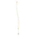 14k Yellow Gold Tesoro Pearl Lariat Necklace by Avera Group
