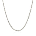 14k White Gold Light Rope Chain (2.00 mm) by Avera Group