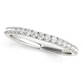 14k White Gold Curved Style Diamond Wedding Ring (1/3 cttw) by Bids.com