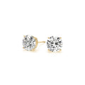 4 cttw Certified IGI Lab Grown Round Diamond Earrings 14k Yellow Gold (G/VS2) by Avera Group