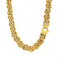 14k Yellow Gold Byzantine Motif Chain Necklace by Avera Group