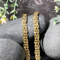 14k Yellow Gold Byzantine Motif Chain Necklace by Avera Group