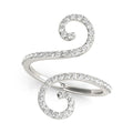 14k White Gold Diamond Open Flourish Style Ring (1/2 cttw) by Bids.com