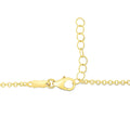 14k Yellow Gold Childrens Bracelet with Teddy Bear Heart and Bar by Avera Group