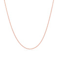 14k Pink Gold Oval Cable Link Chain (0.97 mm) by Avera Group