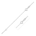 Double Extendable Box Chain in 14k White Gold (0.51 mm) by Avera Group
