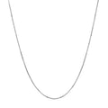 Double Extendable Box Chain in 14k White Gold (0.51 mm) by Avera Group