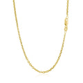 18k Yellow Gold Diamond Cut Cable Link Chain (1.90 mm)