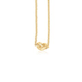 14k Yellow Gold Chain Necklace with Polished Knot by Avera Group