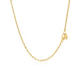 14k Yellow Gold Chain Necklace with Polished Knot by Avera Group