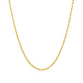 14k Yellow Gold Bead Chain 1.5mm (1.50 mm) by Avera Group
