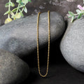 14k Yellow Gold Bead Chain 1.5mm (1.50 mm) by Avera Group