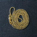 14k Yellow Gold Bead Chain 1.5mm (1.50 mm) by Avera Group