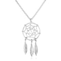 Sterling Silver 17 inch Necklace with Dream Catcher Pendant by Avera Group