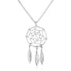 Sterling Silver 17 inch Necklace with Dream Catcher Pendant