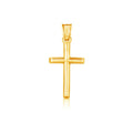 14 k Yellow Gold High Polish Cross Pendant by Avera Group