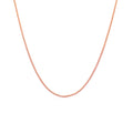14k Rose Gold Round Wheat Chain (1.00 mm) by Avera Group