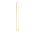 14k Yellow Gold Heart Element Paperclip Necklace by Avera Group