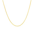 14k Yellow Gold Round Cable Link Chain (1.10 mm) by Avera Group