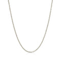 18k White Gold Diamond Cut Cable Link Chain (1.40 mm) by Avera Group