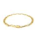 5.5mm 10k Yellow Gold Mariner Link Bracelet by Avera Group