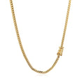 10k Yellow Gold Classic Solid Miami Cuban Chain (3.20 mm) by Avera Group