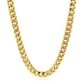 14k Yellow Gold Semi Solid Miami Cuban Chain (5.00 mm) by Avera Group