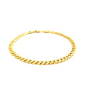 4.5mm 10k Yellow Gold Miami Cuban Semi Solid Bracelet by Avera Group