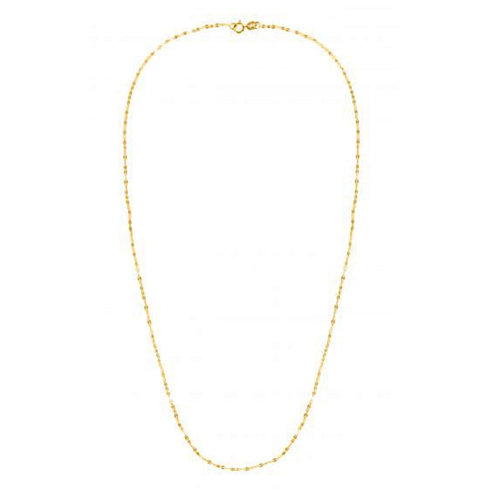 14k Yellow Gold Alternate Valentino Chain (1.40 mm) by Avera Group